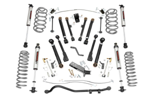 Jeep Wrangler Unlimited Suspension Lift Kit - Rough Country - 4 Inch Lift, X-Series with V2 - '04-'06